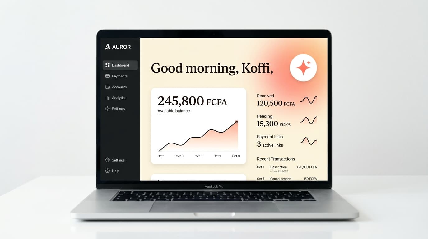 AUROR Dashboard — Vue d'ensemble des paiements